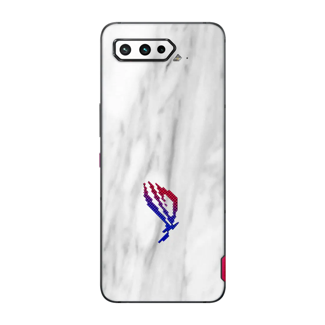 Preload Flat Back / White Marble