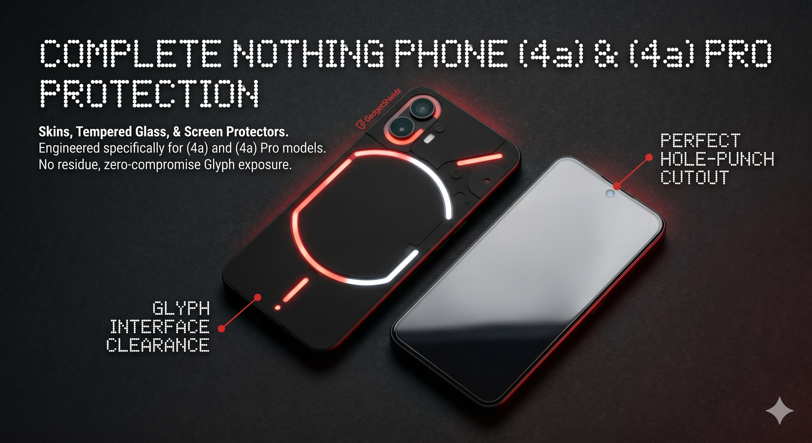 Buy Nothing Phone (4a) Skins, Tempered Glass, and Screen Protectors Online