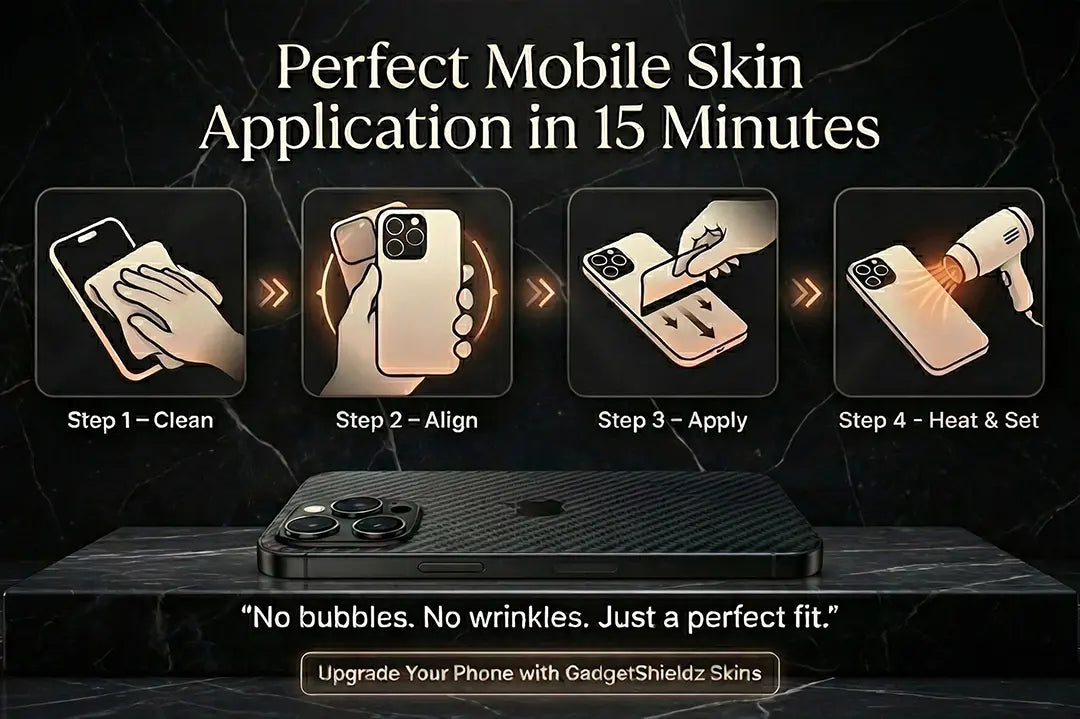 How to Apply a Mobile Skin Without Bubbles or Wrinkles-Step-by-Step Guide
