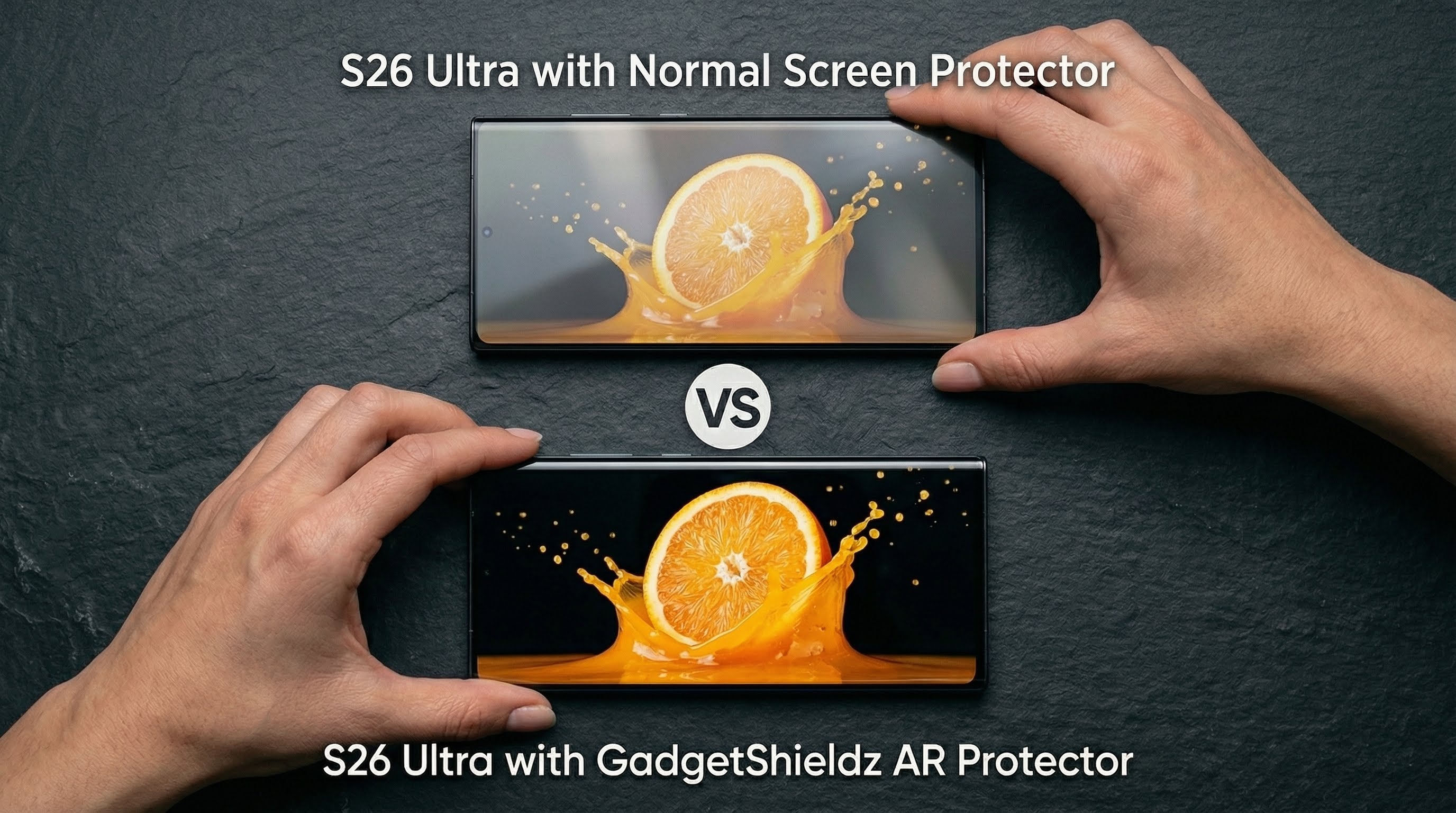 Scratch Normal anti reflective Glass vs Normal Glass Screen Protector for the Samsung