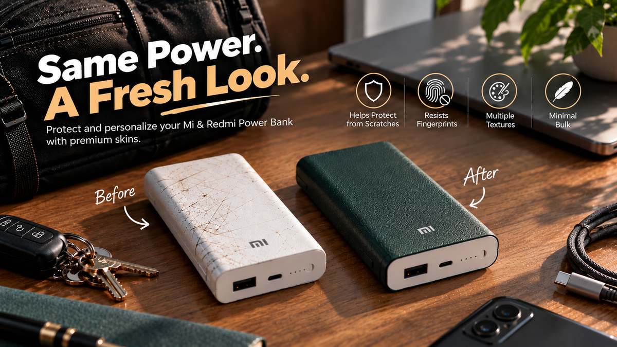 Why Your Power Bank Needs Protection Too: Mi and Redmi Skins Compared