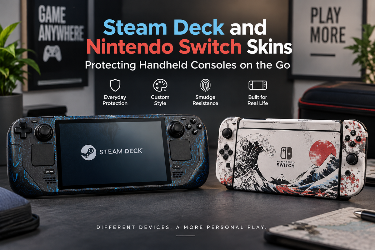 Steam Deck and Nintendo Switch Skins: Protecting Handheld Consoles on the Go