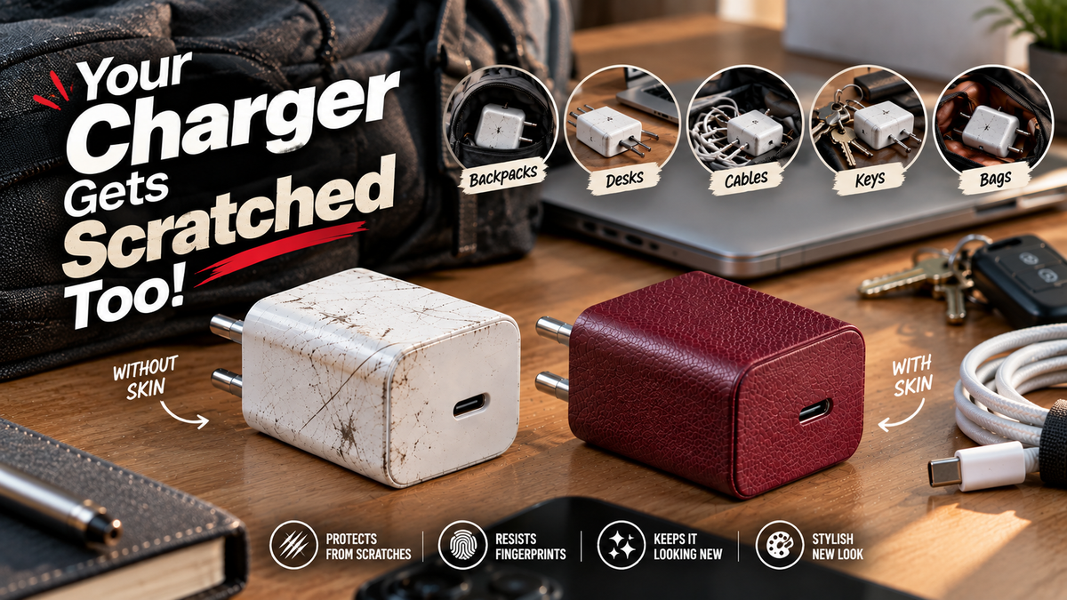 Why Your Charger Needs a Skin Too: Protecting 45W–160W Chargers From Scuffs