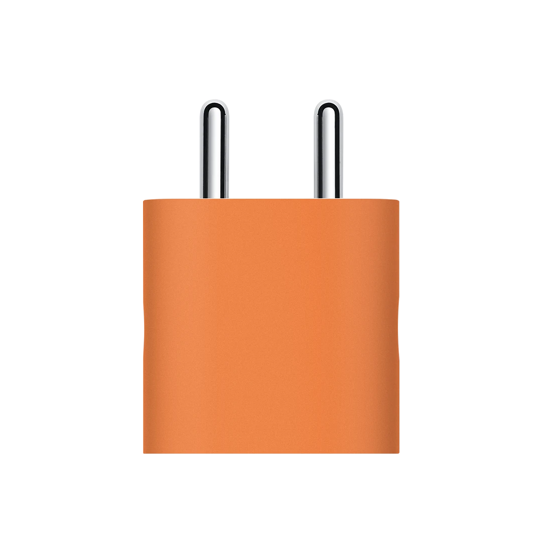 apple 18w/20w charger cosmic orange mobile skins & wraps