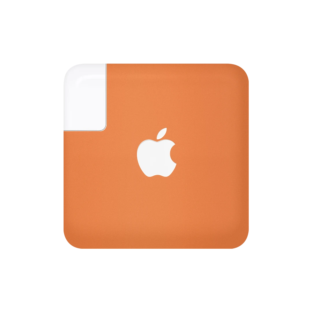 apple 87w charger cosmic orange mobile skins & wraps
