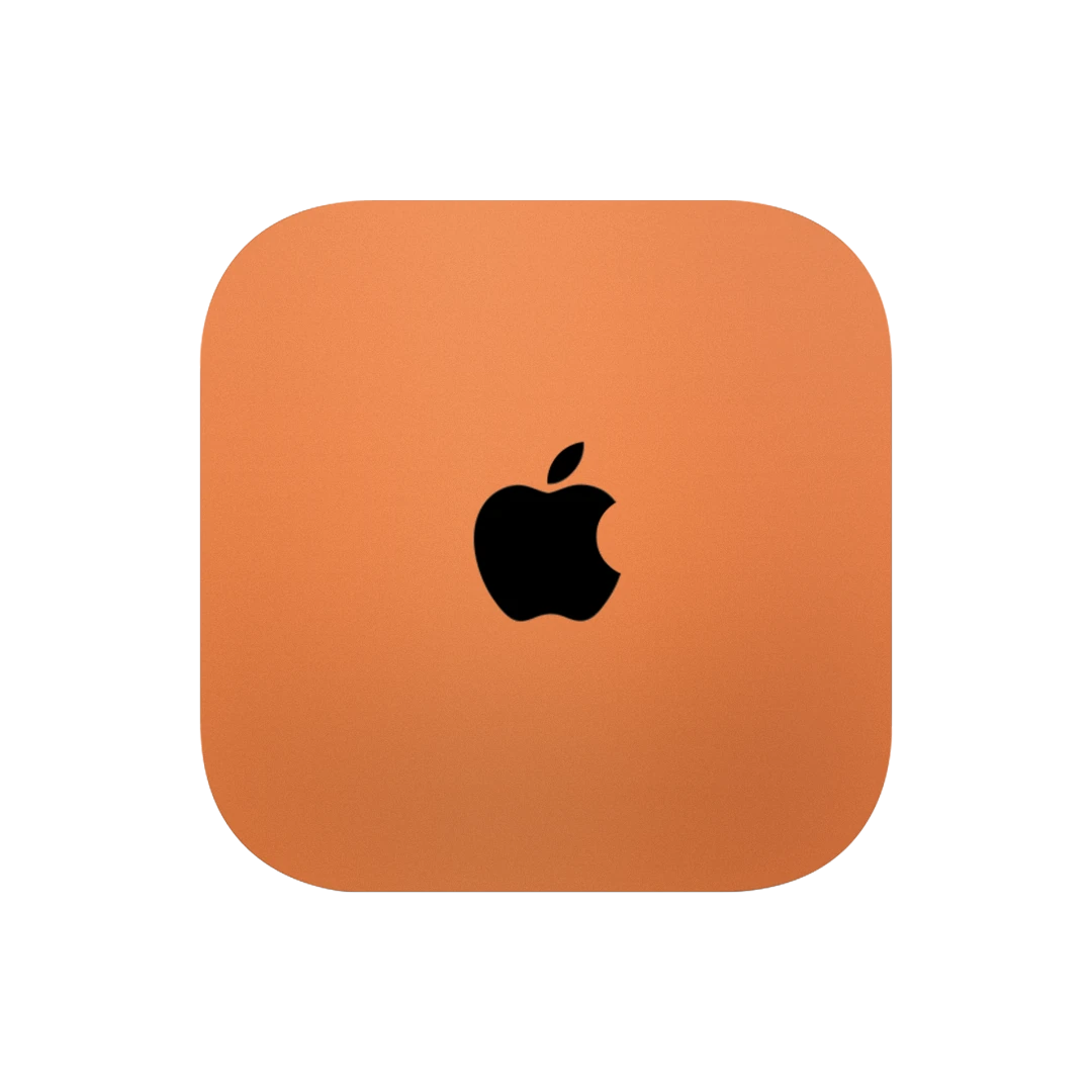 apple tv 4k (wifi) cosmic orange mobile skins & wraps