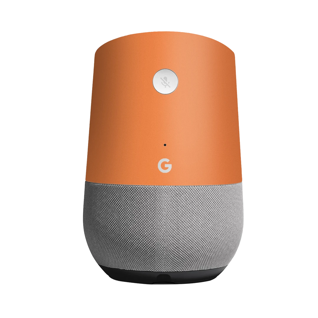 google home cosmic orange mobile skins & wraps