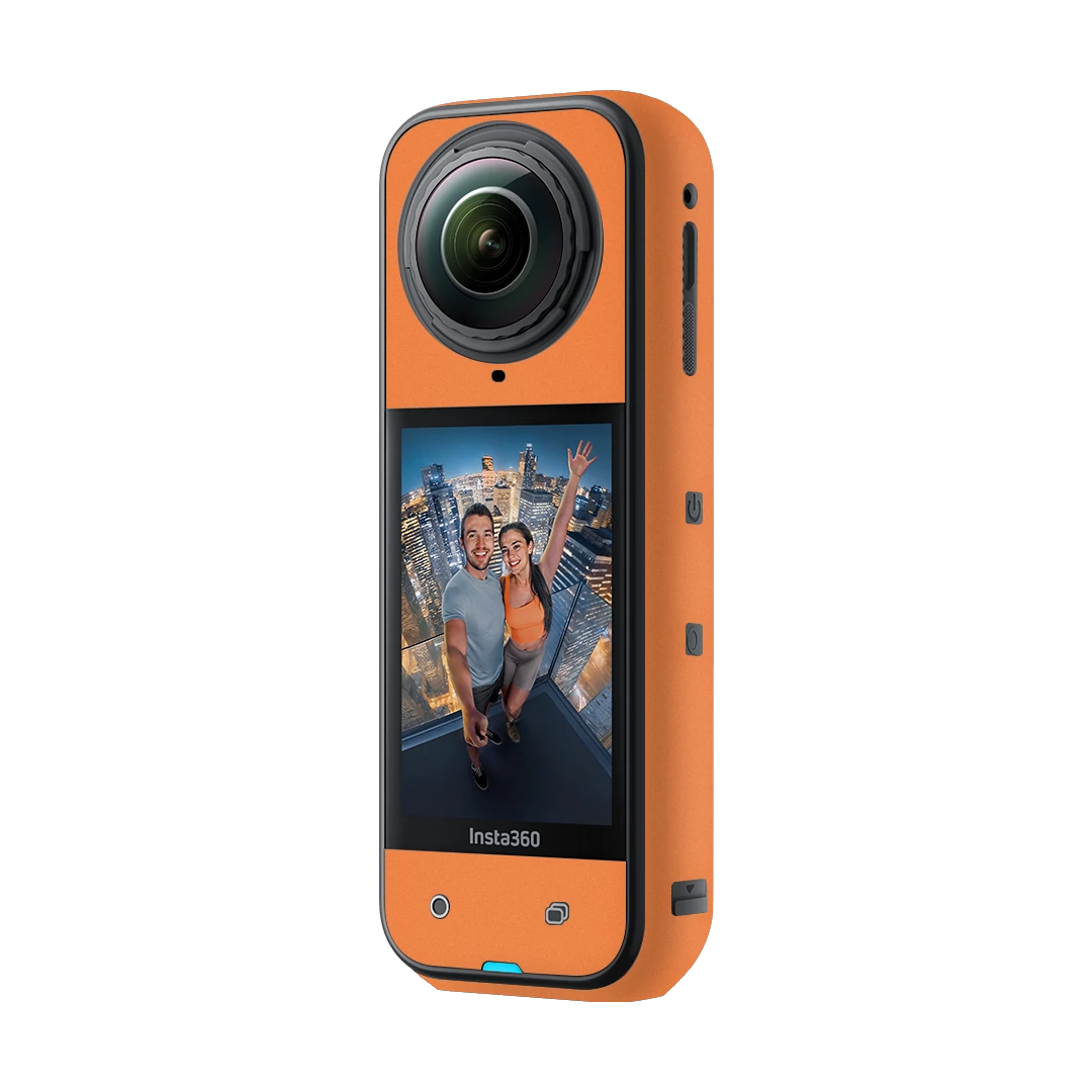 insta 360 x5 cosmic orange mobile skins & wraps