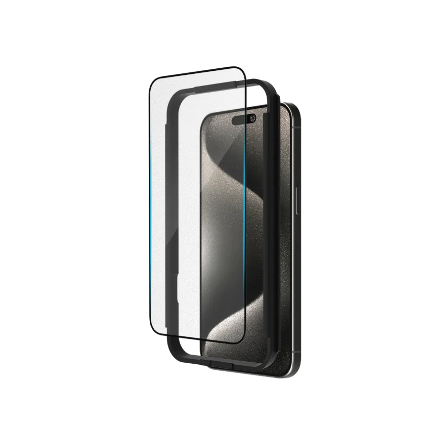 iPhone 15 Pro Tempered Glass Screen Guard Protector