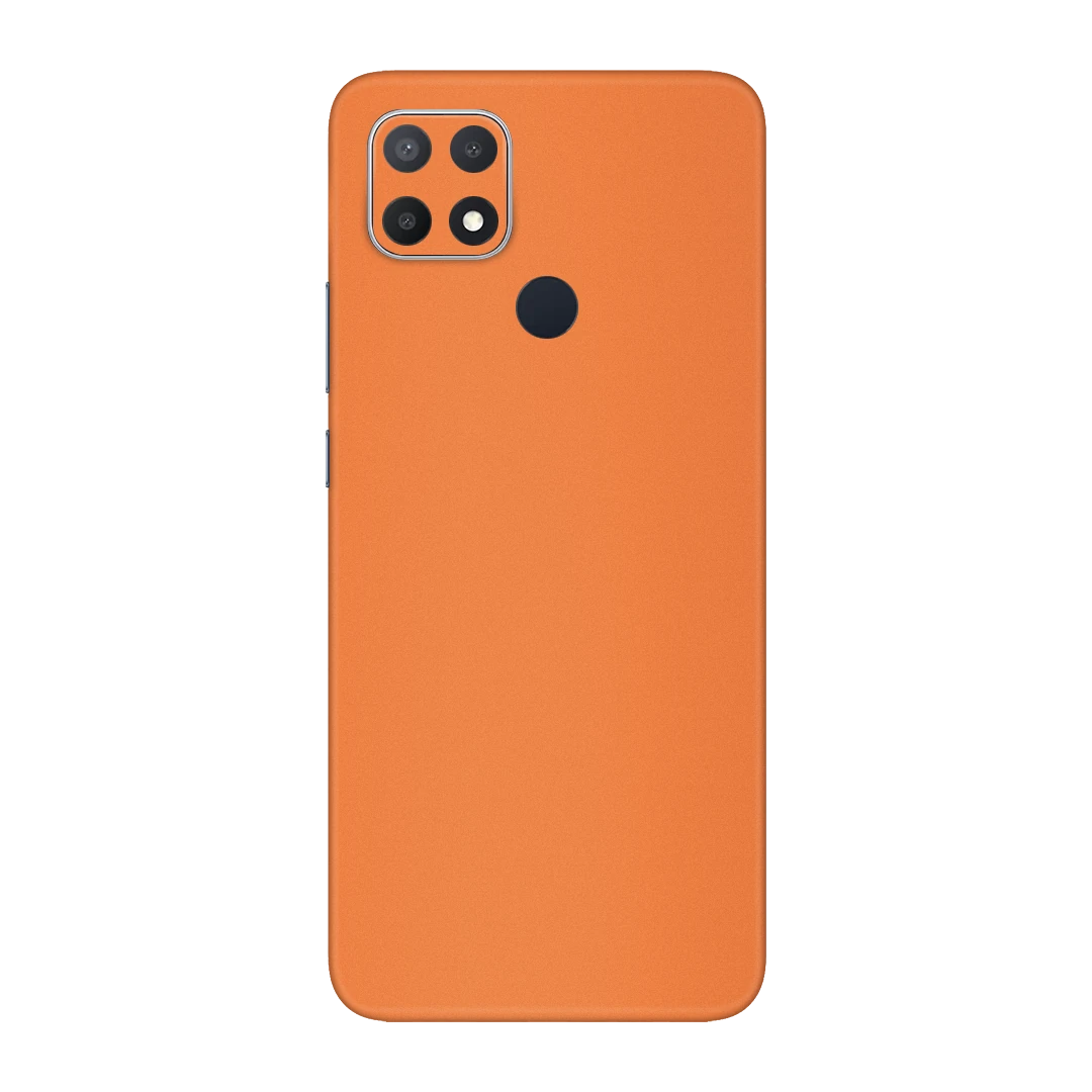 oppo a15 cosmic orange mobile skins & wraps