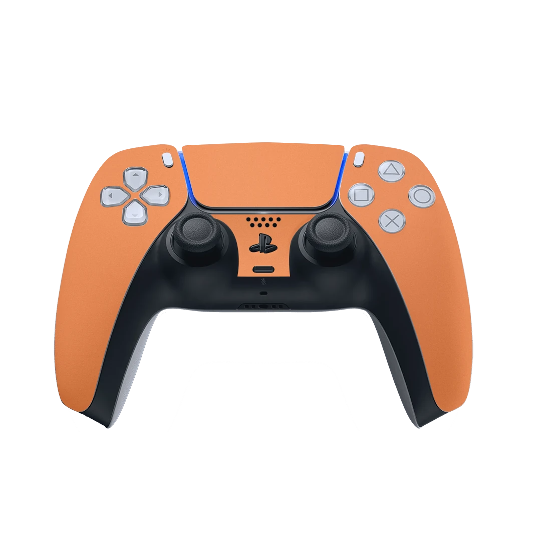 playstation 5 controller cosmic orange mobile skins & wraps