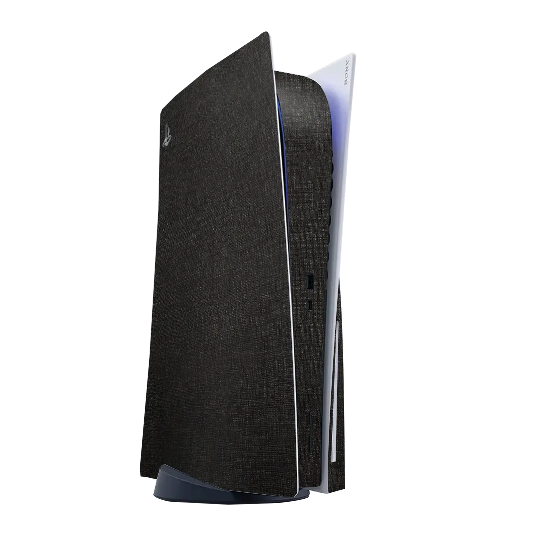 PlayStation 5 (PS5) DISC Edition Black-Gold Hexagon Skin, Wrap – EasySkinz™