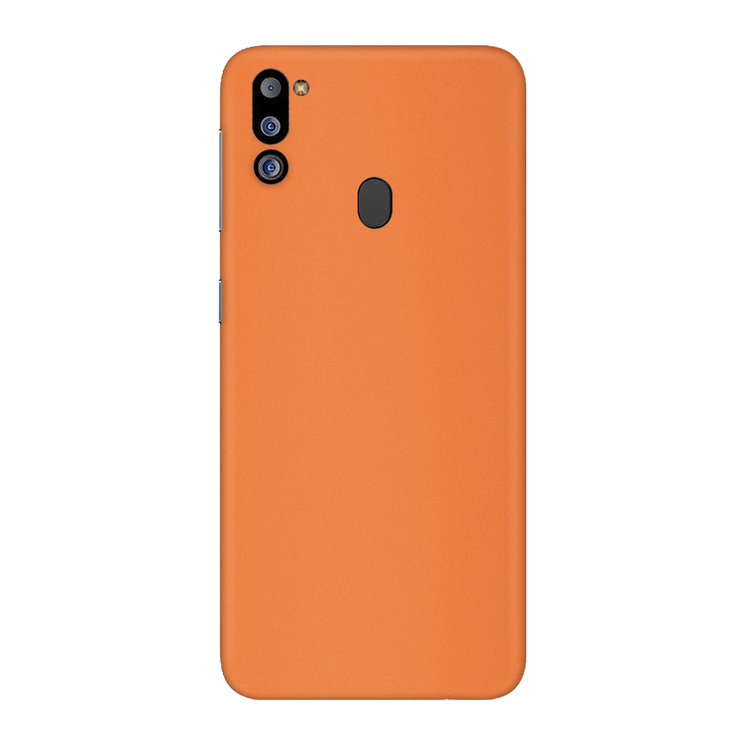 galaxy m21 2021 cosmic orange mobile skins & wraps