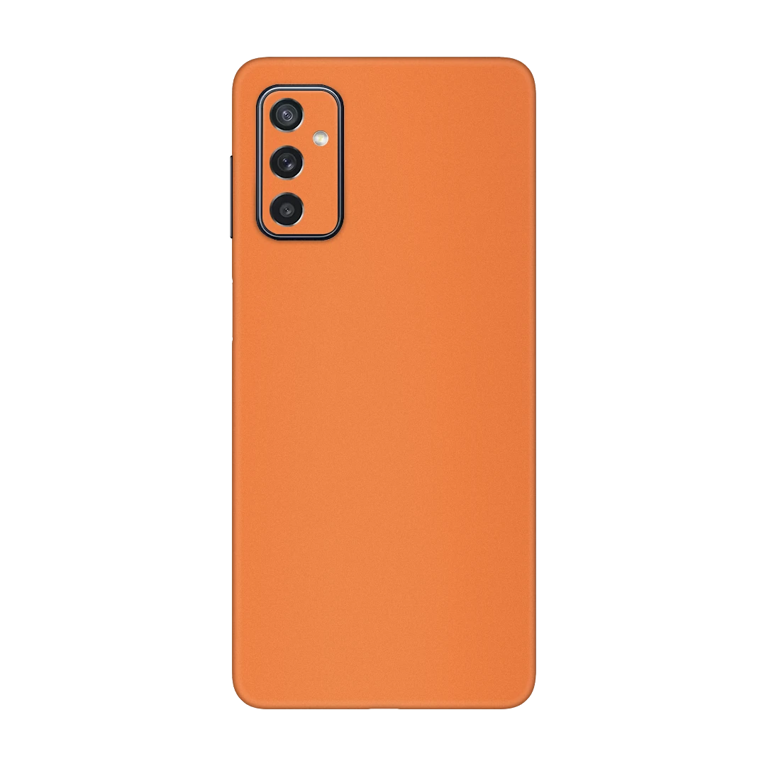 galaxy m52 cosmic orange mobile skins & wraps