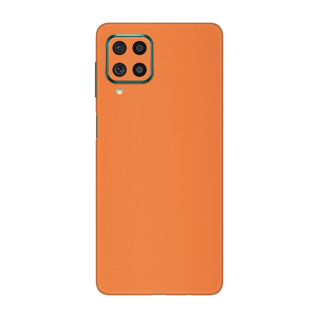 galaxy m62 cosmic orange mobile skins & wraps