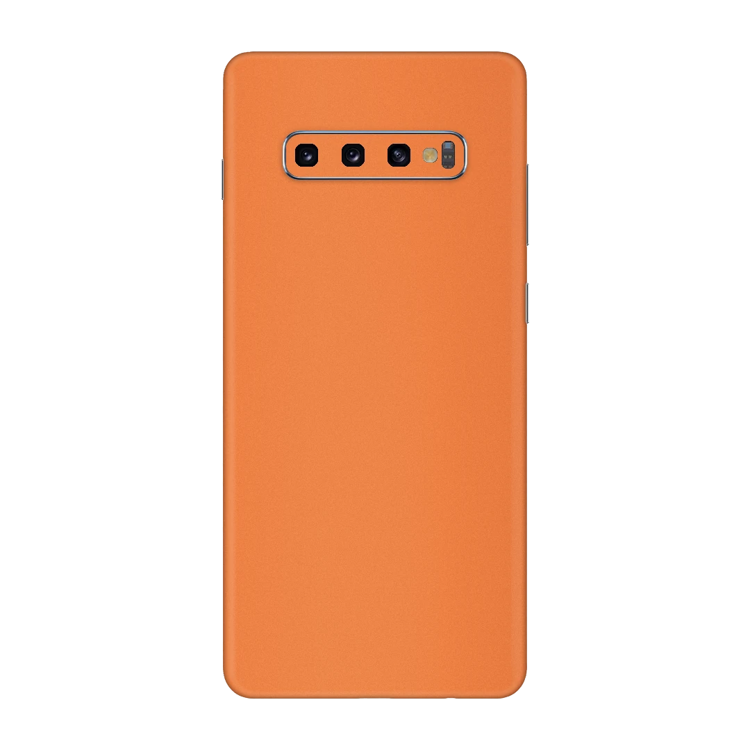 galaxy s10 plus cosmic orange mobile skins & wraps