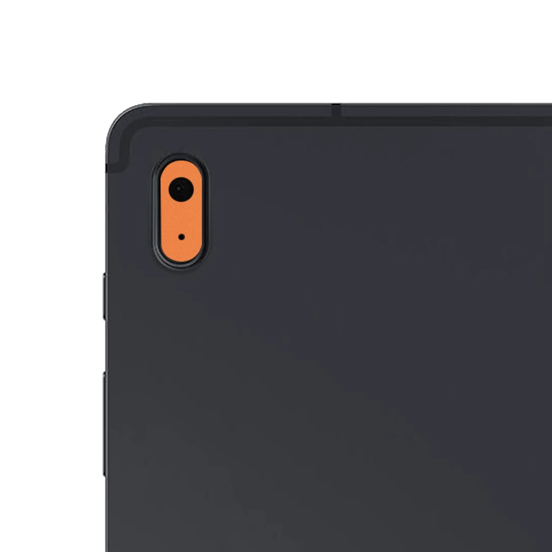 samsung galaxy tab s7 fe camera cosmic orange mobile skins & wraps