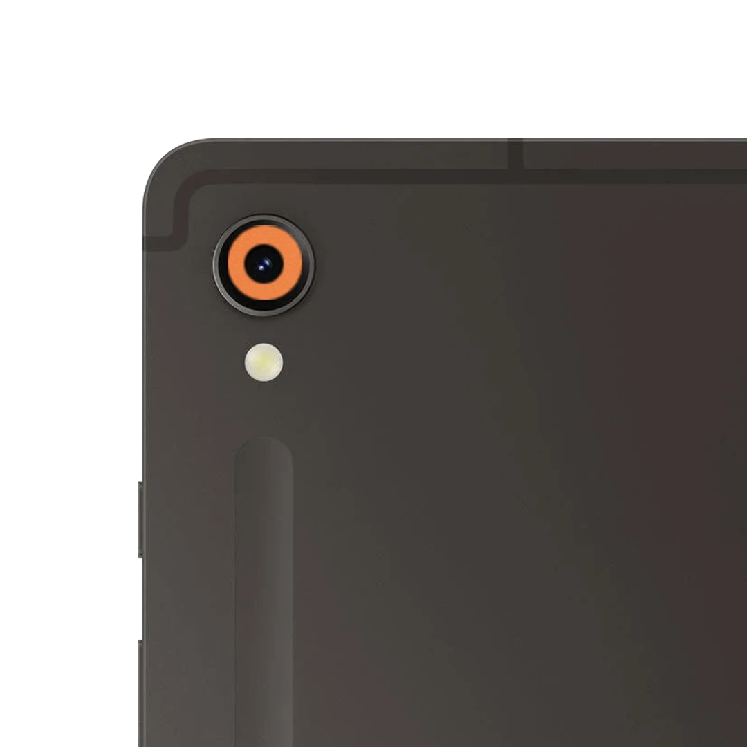 samsung galaxy tab s9 camera cosmic orange mobile skins & wraps