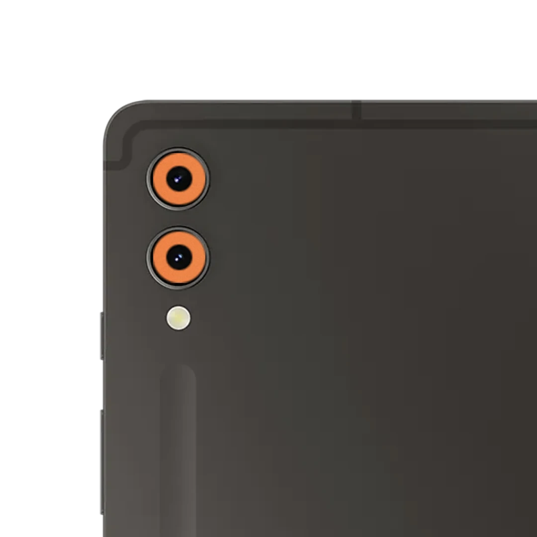 samsung galaxy tab s9 plus camera cosmic orange mobile skins & wraps