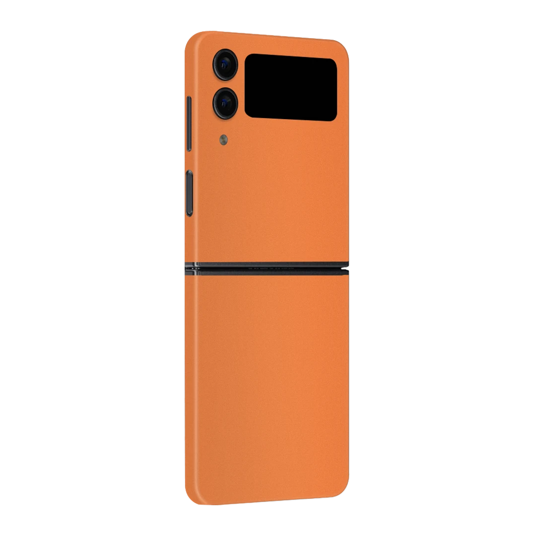 galaxy z flip 4 cosmic orange mobile skins & wraps
