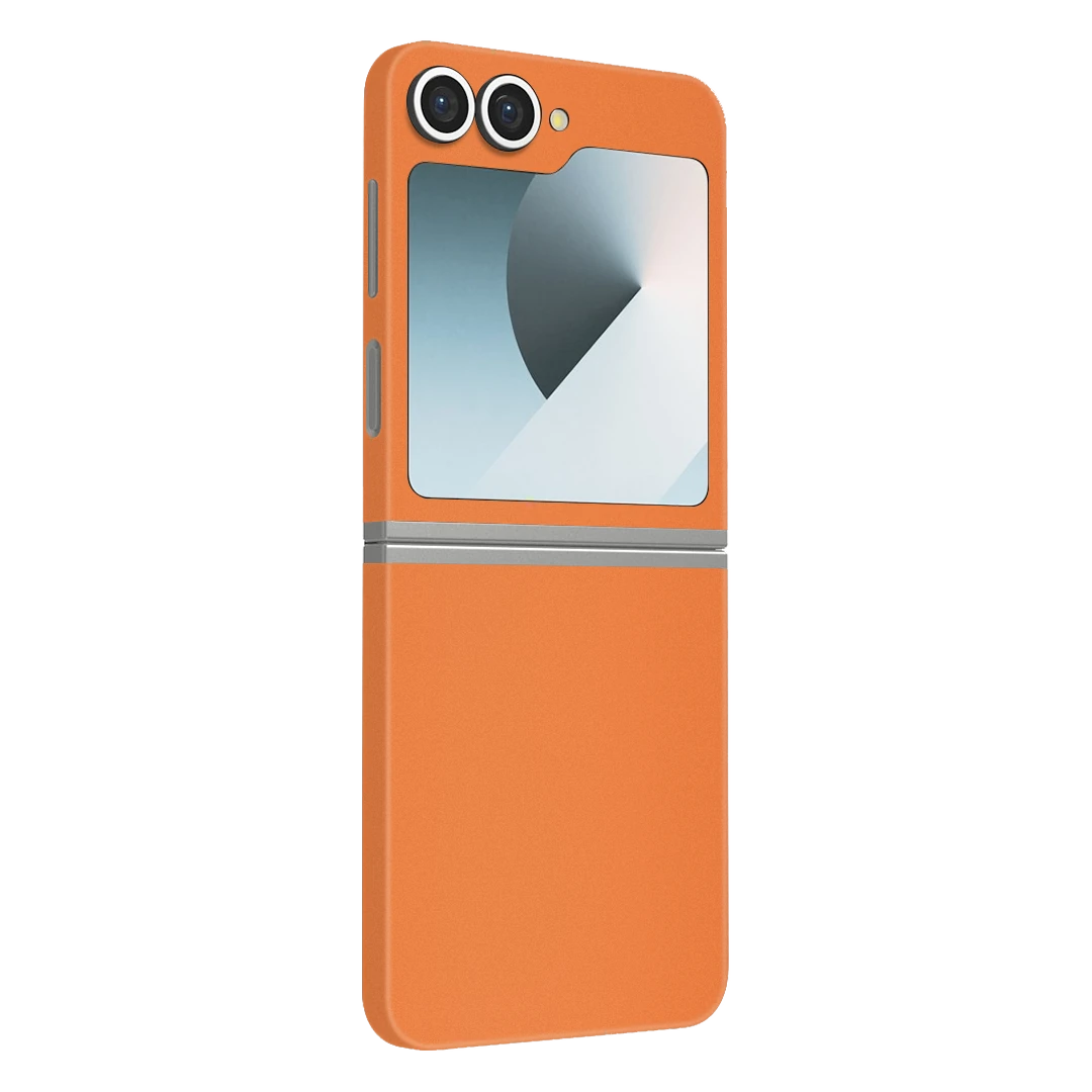 galaxy z flip 6 cosmic orange mobile skins & wraps