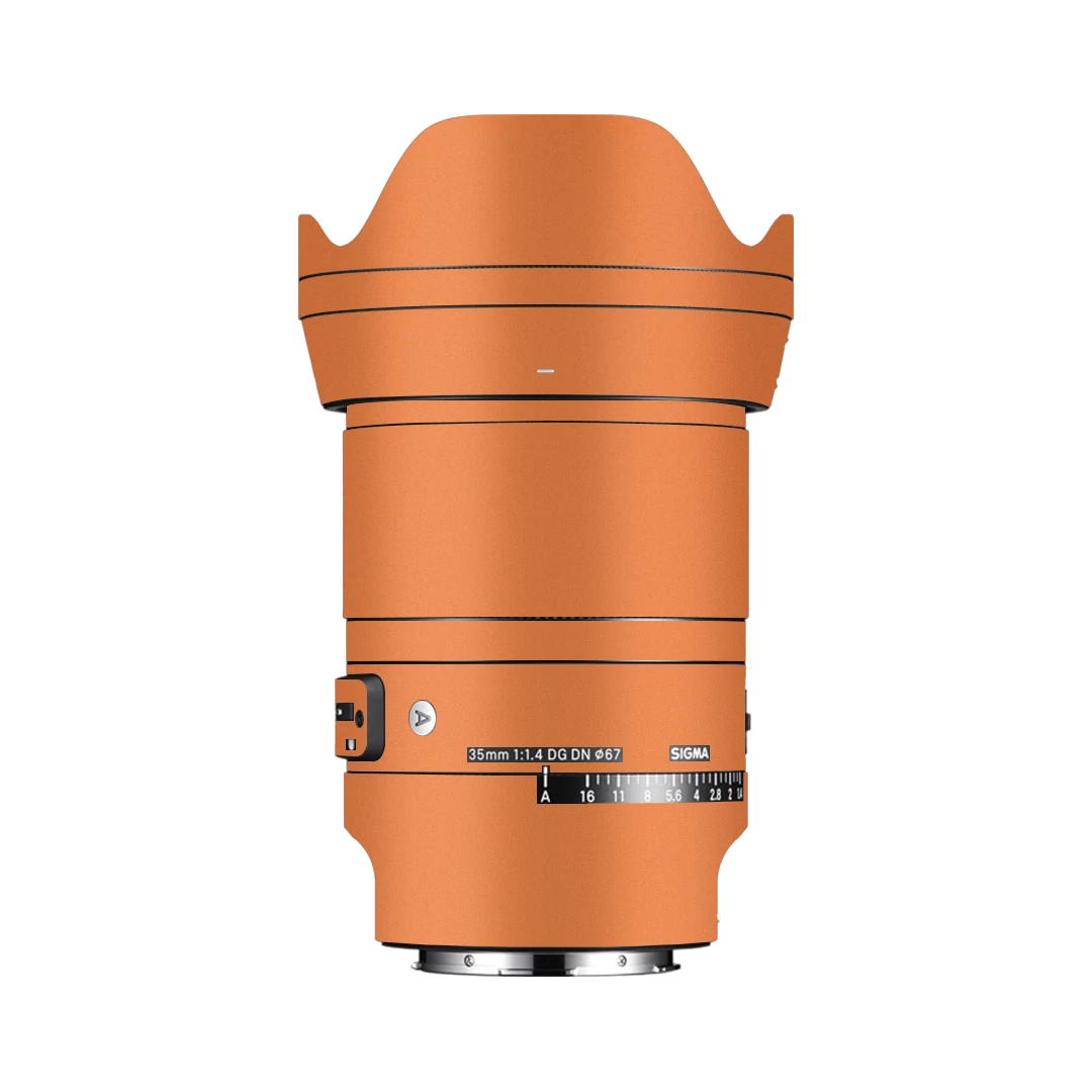 sigma 35mm f1.4 dg dn (303965) cosmic orange mobile skins & wraps